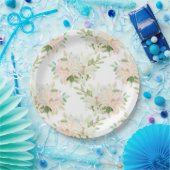 Floral Print Papieren Bordje (Feest)