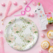 Floral Print Papieren Bordje (Feest)