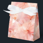 Floral Print Party Treat Box Bedankdoosjes<br><div class="desc">Party gunst doos wordt getoond met een mooie grote perzik kleur inkt bloemen bloemenprint. Pas dit object aan of koop zoals het is. Tip: Voeg gewoon je geweldige lekkernijen toe en voeg wat feestelijk lint toe. Afbeelding met vergunning</div>