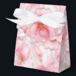 Floral Print Party Treat Box Bedankdoosjes<br><div class="desc">Party gunst box wordt getoond met een mooie grote roze kleur inkt bloemen bloemenprint. Pas dit object aan of koop zoals het is. Tip: Voeg gewoon je geweldige lekkernijen toe en voeg wat feestelijk lint toe. Afbeelding met vergunning</div>