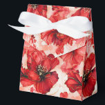 Floral Print Party Treat Box Bedankdoosjes<br><div class="desc">Party gunst box wordt getoond met een mooie grote bloemen bloemenprint. Pas dit object aan of koop zoals het is. Tip: Voeg gewoon je geweldige lekkernijen toe en voeg wat feestelijk lint toe. Afbeelding met vergunning</div>