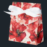 Floral Print Party Treat Box Bedankdoosjes<br><div class="desc">Party gunst box wordt getoond met een mooie grote bloemen bloemenprint. Pas dit object aan of koop zoals het is. Tip: Voeg gewoon je geweldige lekkernijen toe en voeg wat feestelijk lint toe. Afbeelding met vergunning</div>
