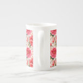 Floral Print Porselein Kop (Achterkant)