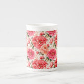Floral Print Porselein Kop (Voorkant)