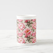 Floral Print Porselein Kop (Voorkant)