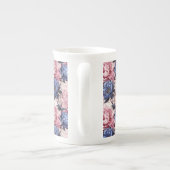 Floral Print Porselein Kop (Achterkant)