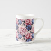 Floral Print Porselein Kop (Rechts)