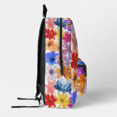 Floral Print Rugzak | personaliseren (Links)