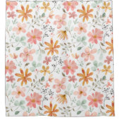 Floral Print Shower Curtain Douchegordijn (Voorkant)