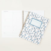 floral print Spiral Notebook planner (Display)