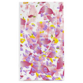 Floral print Valentine's Tissue Paper Klein Cadeauzakje (Achterkant)