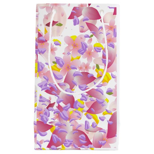 Floral print Valentine's Tissue Paper Klein Cadeauzakje (Voorkant)