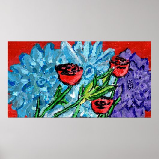 Floral Print, Value Poster  (Semi-Gloss) (Voorkant)
