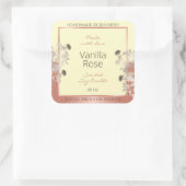 Floral Product Etiketten Crème en Roos Goud Lijst (Tas)