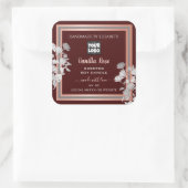 Floral Product Labels Gepersonaliseerd Bourgogne e (Tas)