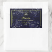 Floral Product Package Labels donkerblauwe Rozen L (Tas)