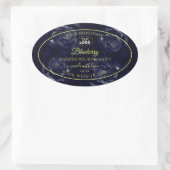 Floral Product Package Labels donkerblauwe Rozen L (Tas)