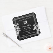 Floral Product Packaging Labels Logo Black Silver (Envelop)