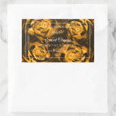 Floral Product Packaging Labels Oranje bruine Roze (Tas)