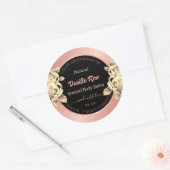 Floral Product Packaging Labels Roos Gold Black (Envelop)