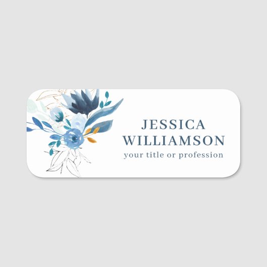 Floral Professional Conference Personalized Name Naamplaatje (Voorkant)