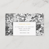 Floral Professional, zwart, wit en Gold Visitekaartje (Achterkant)