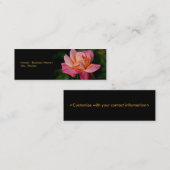 Floral-profielkaart Mini Visitekaartje (Voorkant / Achterkant)