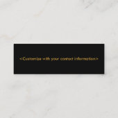 Floral-profielkaart Mini Visitekaartje (Achterkant)