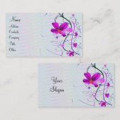 Floral-profielkaart Visitekaartje (Voorkant / Achterkant)
