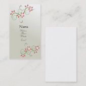  Floral Profile-kaart Visitekaartje (Voorkant / Achterkant)