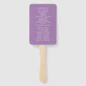 Floral-programma Waterverf van het voorjaar Handwaaier (Achterkant)