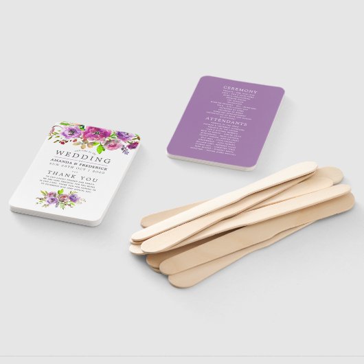 Floral-programma Waterverf van het voorjaar Handwaaier (Niet-gemonteerd)