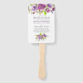 Floral-programma Waterverf van het voorjaar Handwaaier (Voorkant)