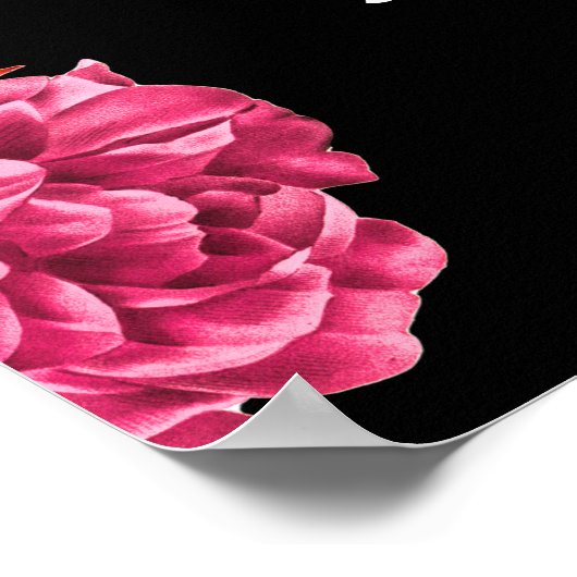 Floral Prop Bruiloft Selfie Foto Lijst Poster (Hoek)