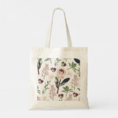 Floral Protea Elegant Minimale Canvas tas (Achterkant)