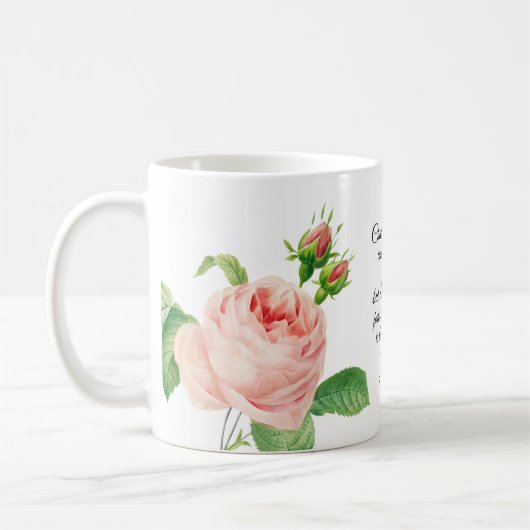 Floral Proverbs 31:30 Mok koffie (Links)