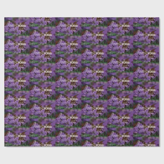  Floral PROVERBS 31 Cadeaupapier (Vlak)