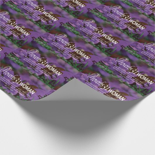  Floral PROVERBS 31 Cadeaupapier (Hoek)