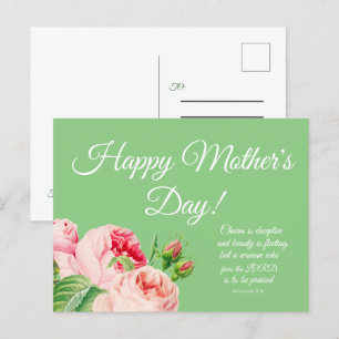Floral Proverbs 31 Moederdag Briefkaart
