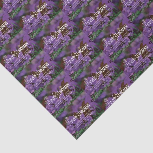 Floral PROVERBS 31 Tissuepapier (Detail)