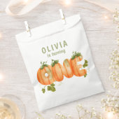 Floral Pumpkin 1e Verjaardag Herfst Bedankzakje (Geknipt)