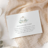 Floral Pumpkin-Baby shower Aangepast Informatiekaartje