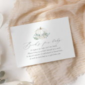 Floral Pumpkin Baby shower Books voor Baby Informatiekaartje