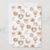 Floral Pumpkin Baby shower Dank u wel Bedankkaart (Achterkant)