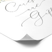 Floral Pumpkin Baby shower Kaarten en cadeaubonen Poster (Hoek)