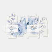 Floral Pumpkin Baby shower Waterverf Blue Lila Bedankdoosjes (Uitgevouwen)