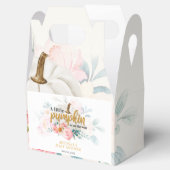 Floral Pumpkin Baby shower Waterverf botanisch Bedankdoosjes (Geopend)