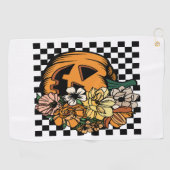 Floral Pumpkin Golfhanddoek (Horizontaal)