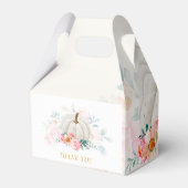 Floral Pumpkin Herfst Baby shower botanisch Bedankdoosjes (Achterkant)