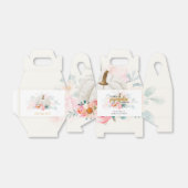 Floral Pumpkin Herfst Baby shower botanisch Bedankdoosjes (Uitgevouwen)